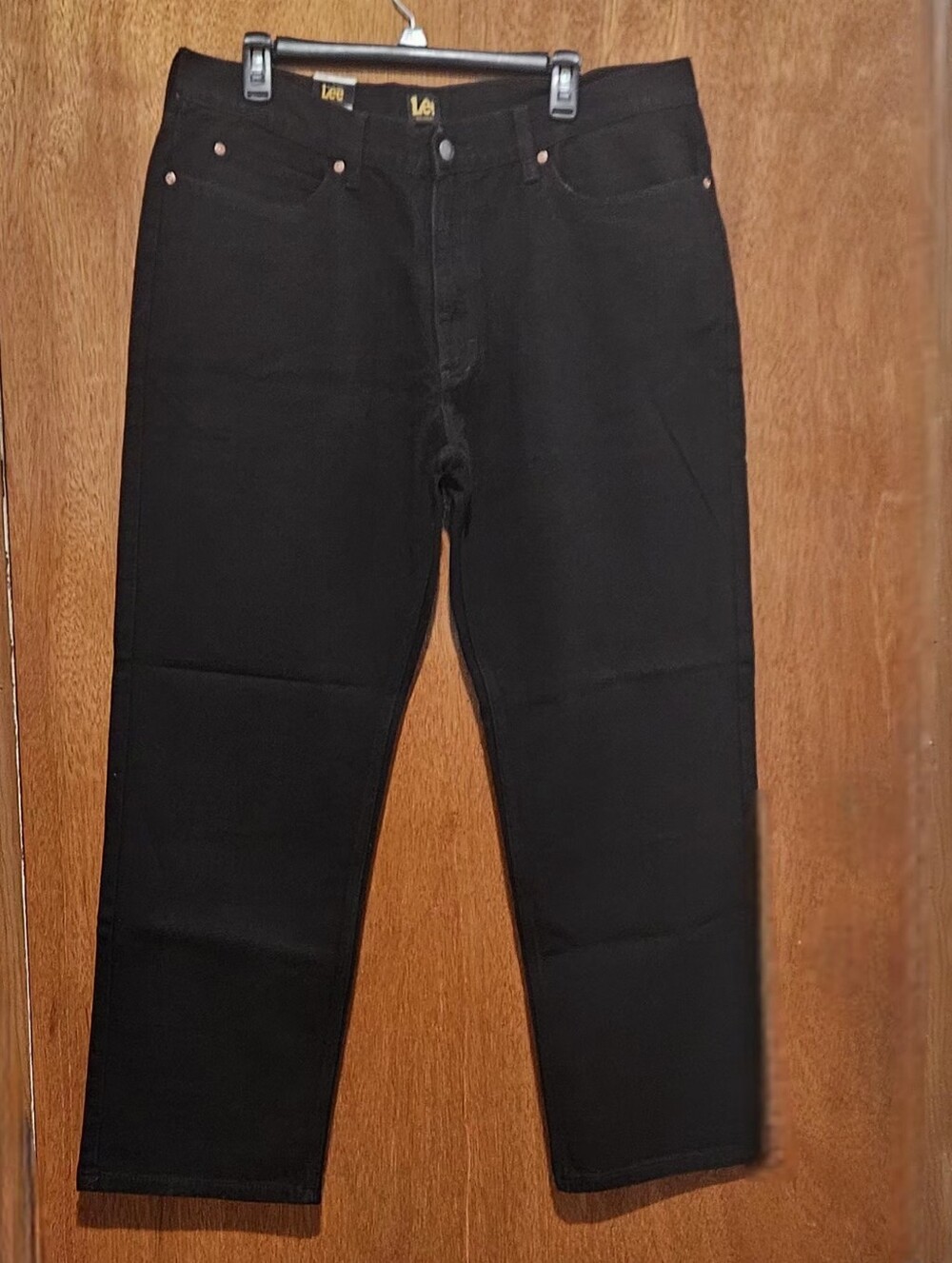 Lee Relaxed Fit Straight Leg Men's Pants / Black/ Size 38x30/ 100% Cotton/ NWT